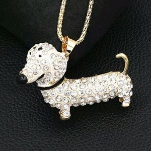 Betsey Johnson Rhinestone Dachshund
